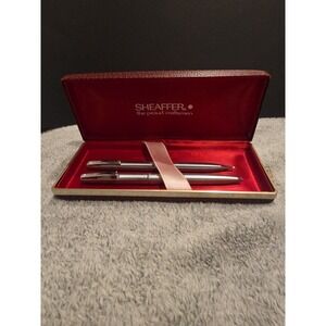 Sheaffer White Dot Vintage Ball Pen And Lead Pencil Set Writing Signing
